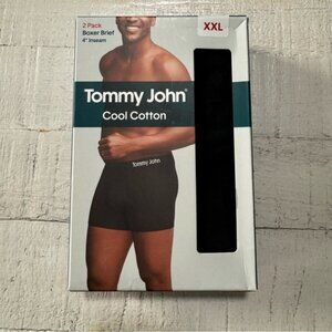 Tommy‎ John Cool Cotton Boxer Briefs NEW Men’s size XXL 2 Pack Black Underwear